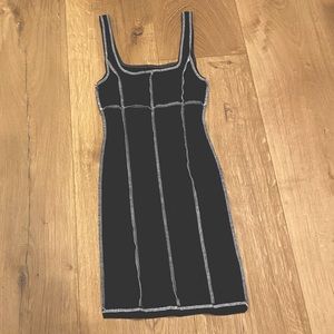 Black slip dress